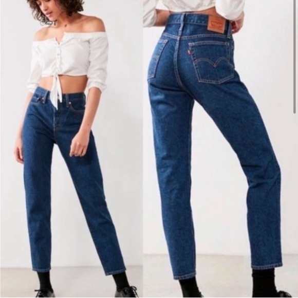 Levi's Denim - Levi’s High Rise Wedgie Straight Leg Buttons Fly Jean Blue size 29